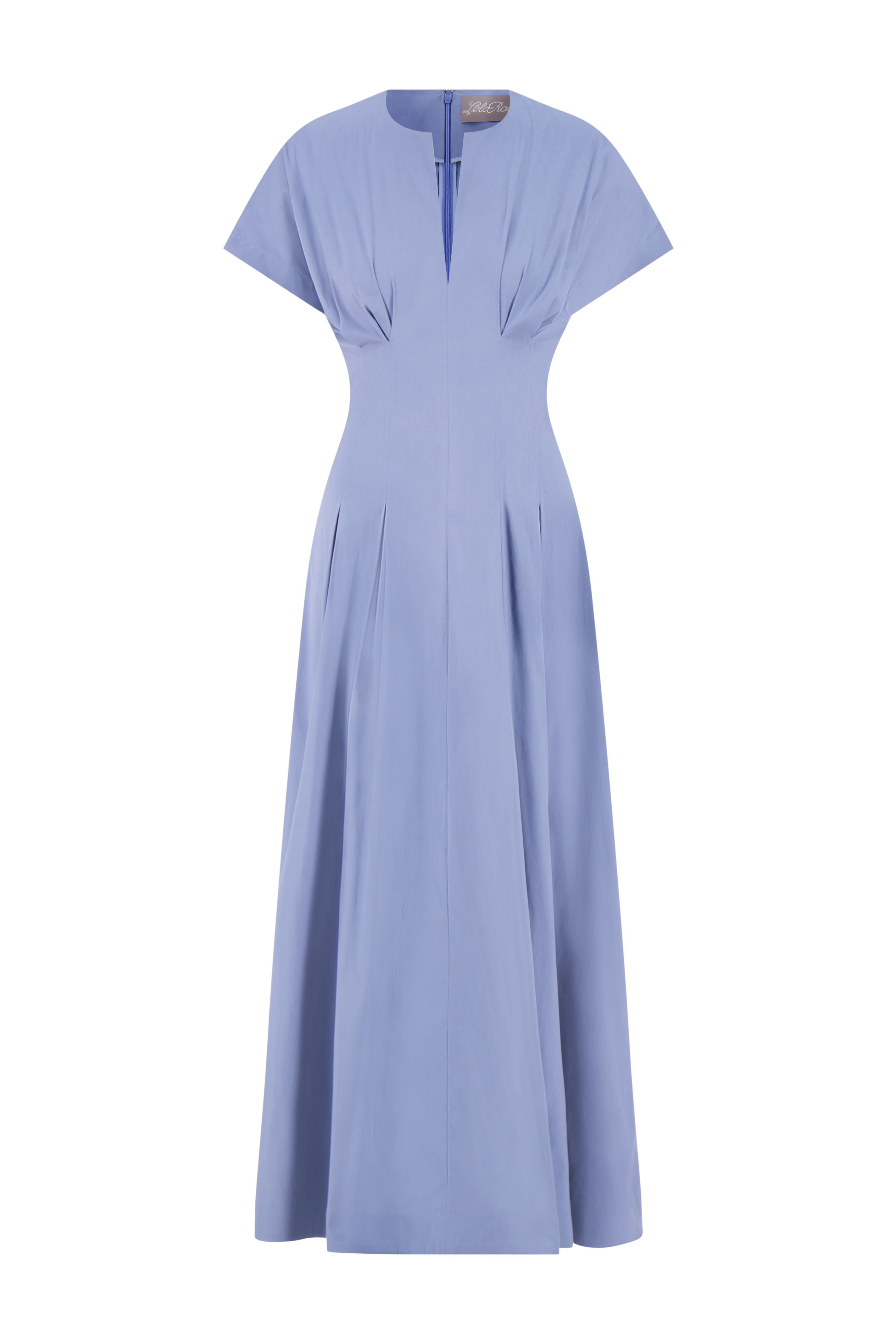 Cotton Poplin Smocked Back Dress Lela Rose Cotton Poplin Smocked Back Dress Lela Rose