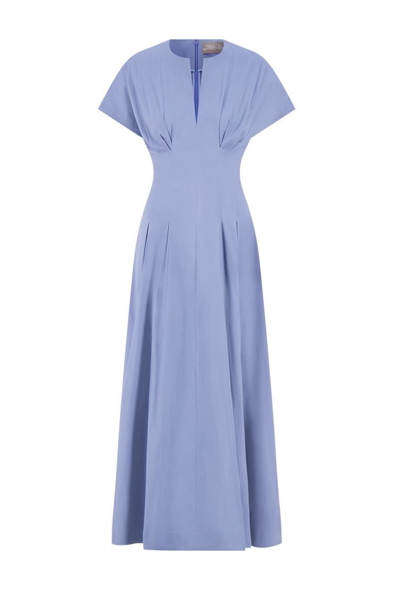 Cotton Poplin Smocked Back Dress