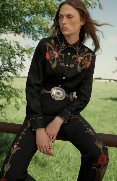 Thread Embroidery Shirt