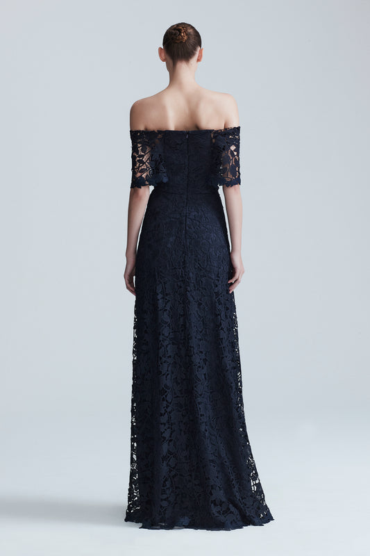 Floral Guipure Lace Deedie Gown