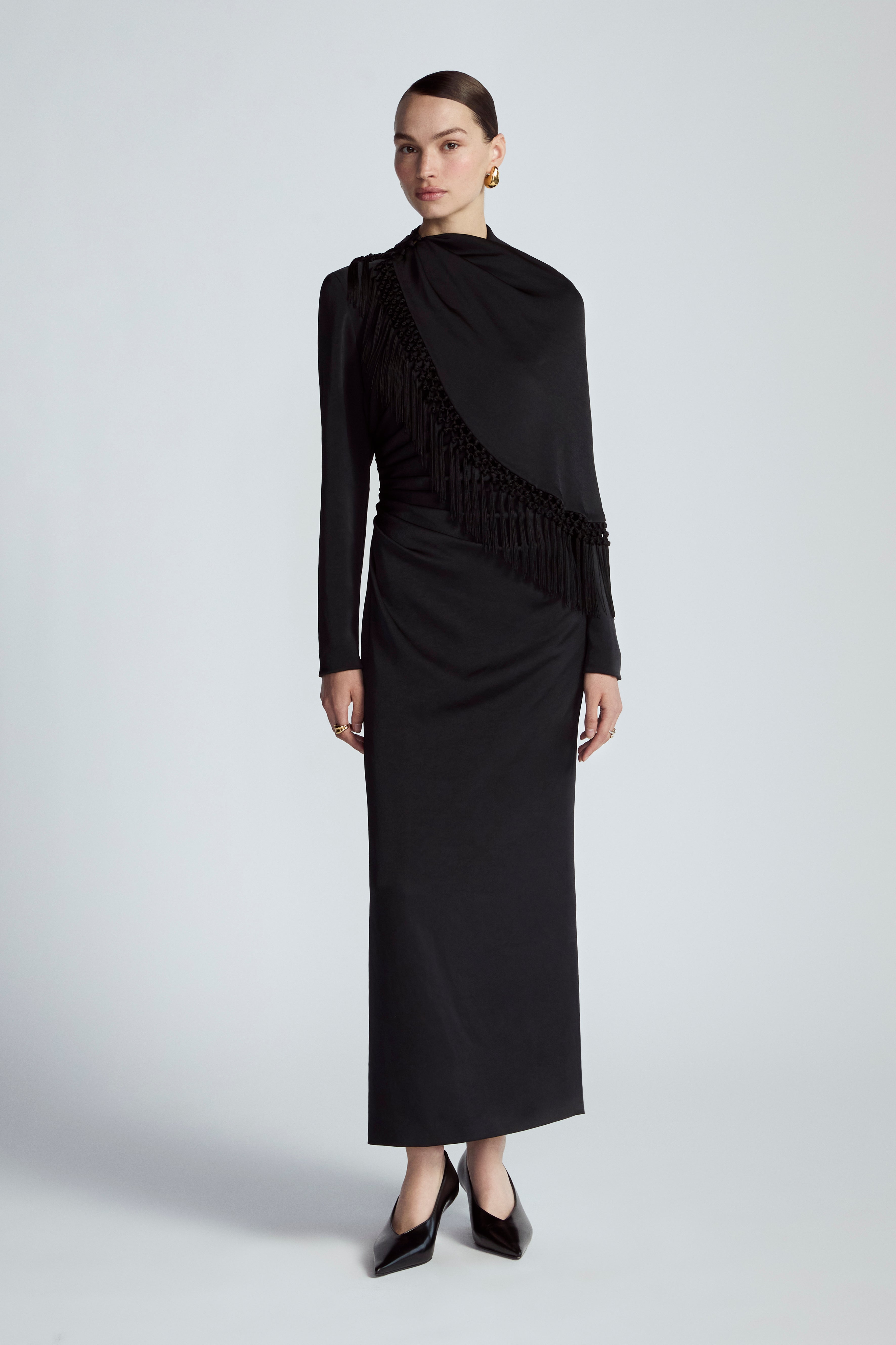[RRACE] / ☆ Nep linen Dress / Black Adina Dress