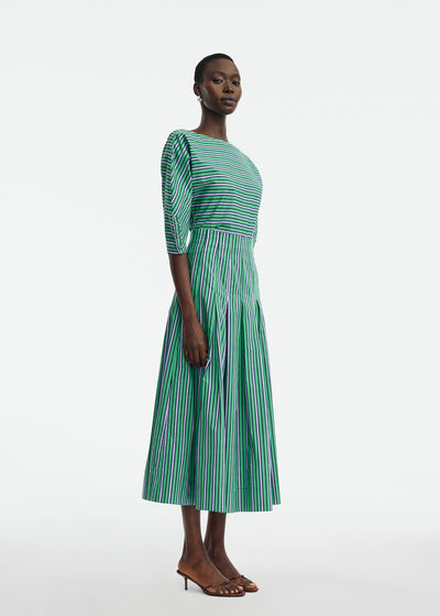 Striped Cotton Full Skirt