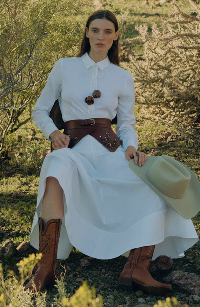 Lela Rose x Lucchese Whippoorwill Boot