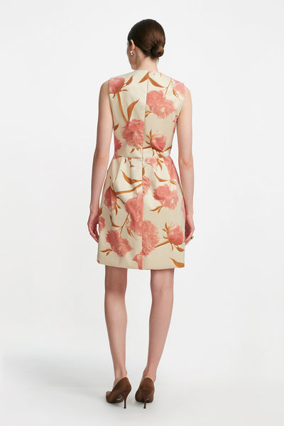 Floral Velvet Sleeveless Mini Dress