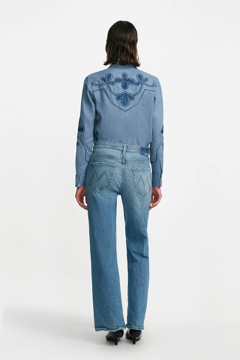 Thread Loop Embroidery Shirt