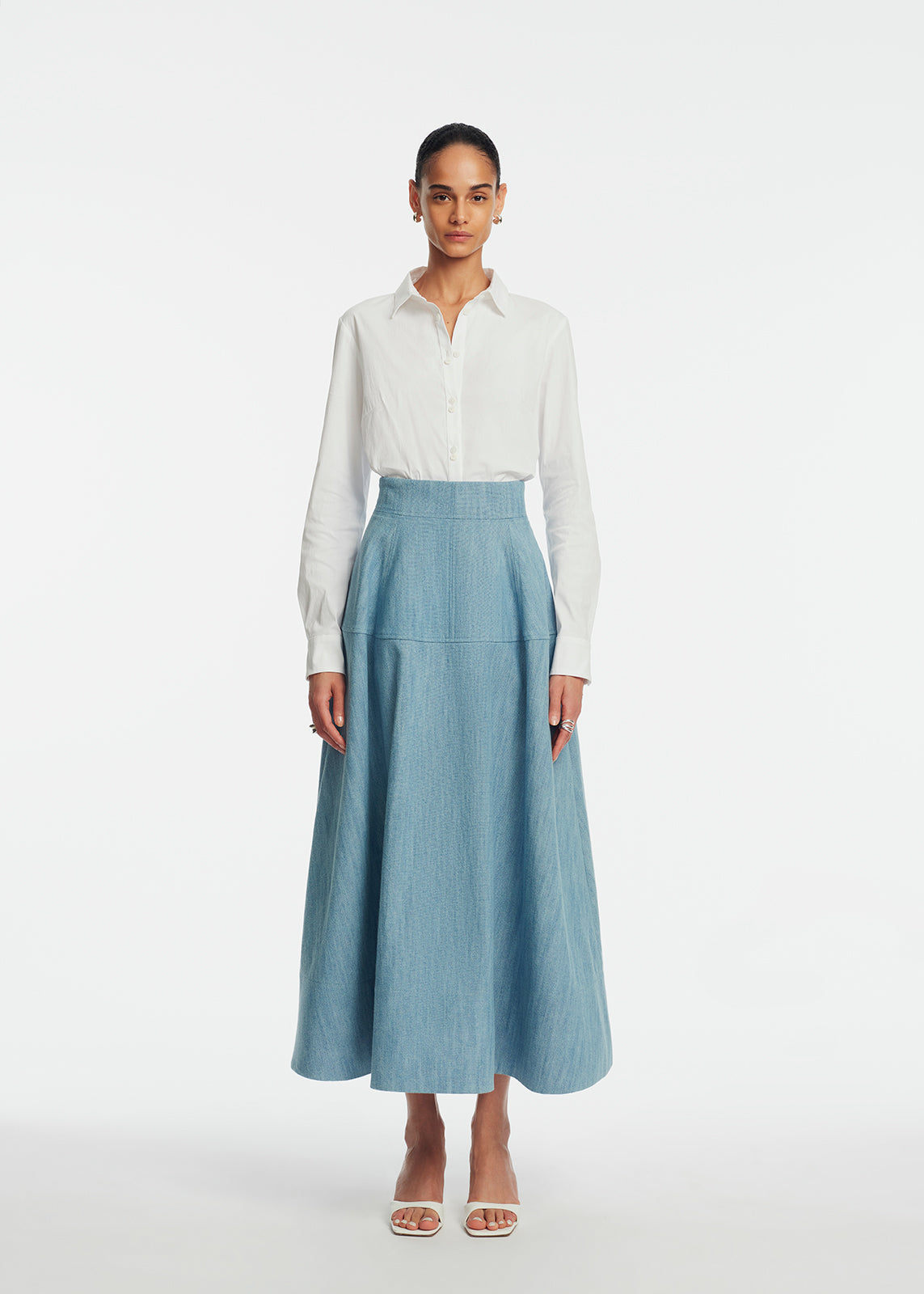 Denim A-Line Skirt – Lela Rose