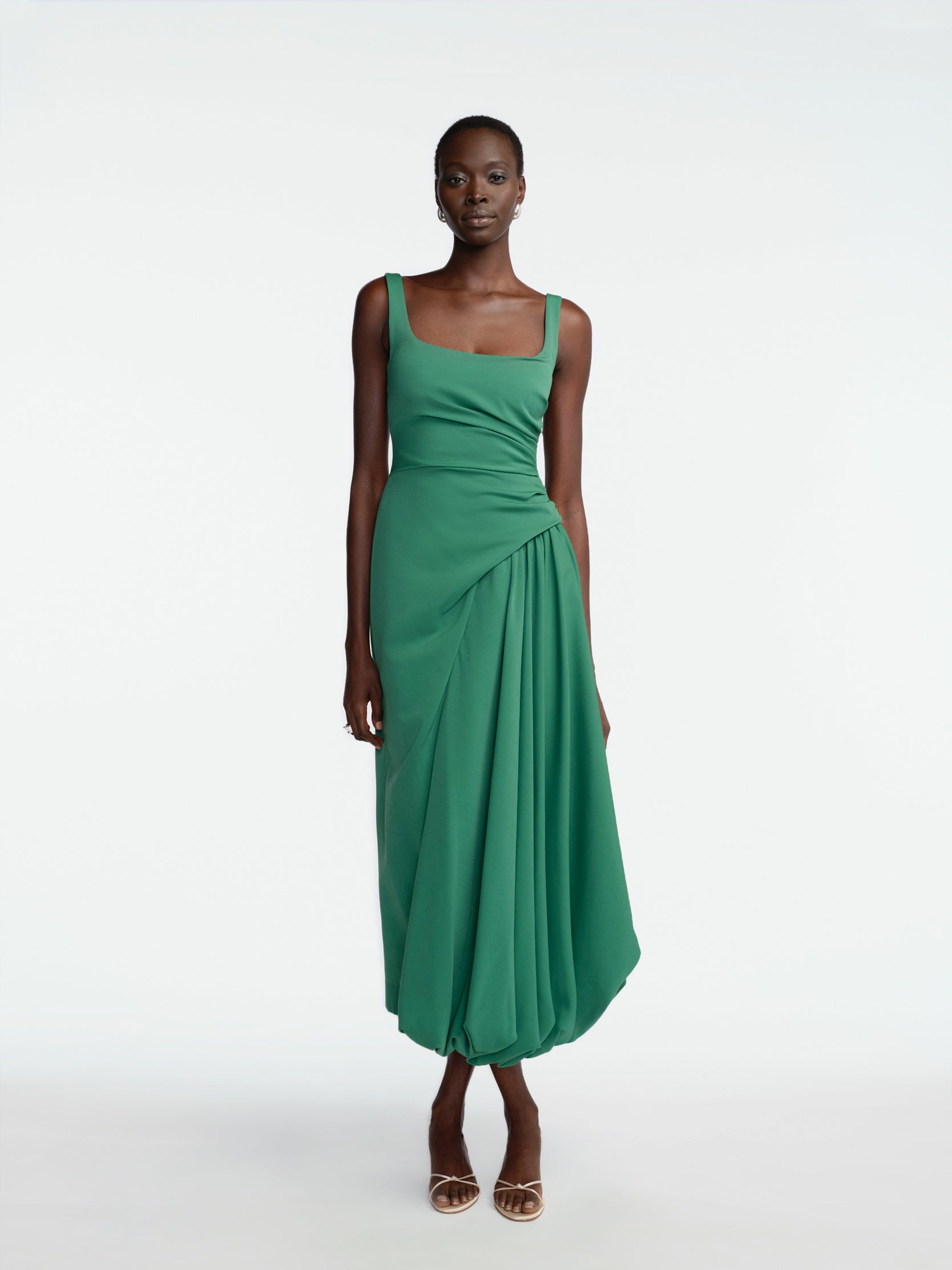 Faille Scoop Neck Bubble Dress – Lela Rose