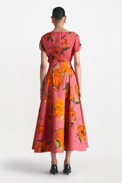 Floral Printed Cotton Parker Skirt