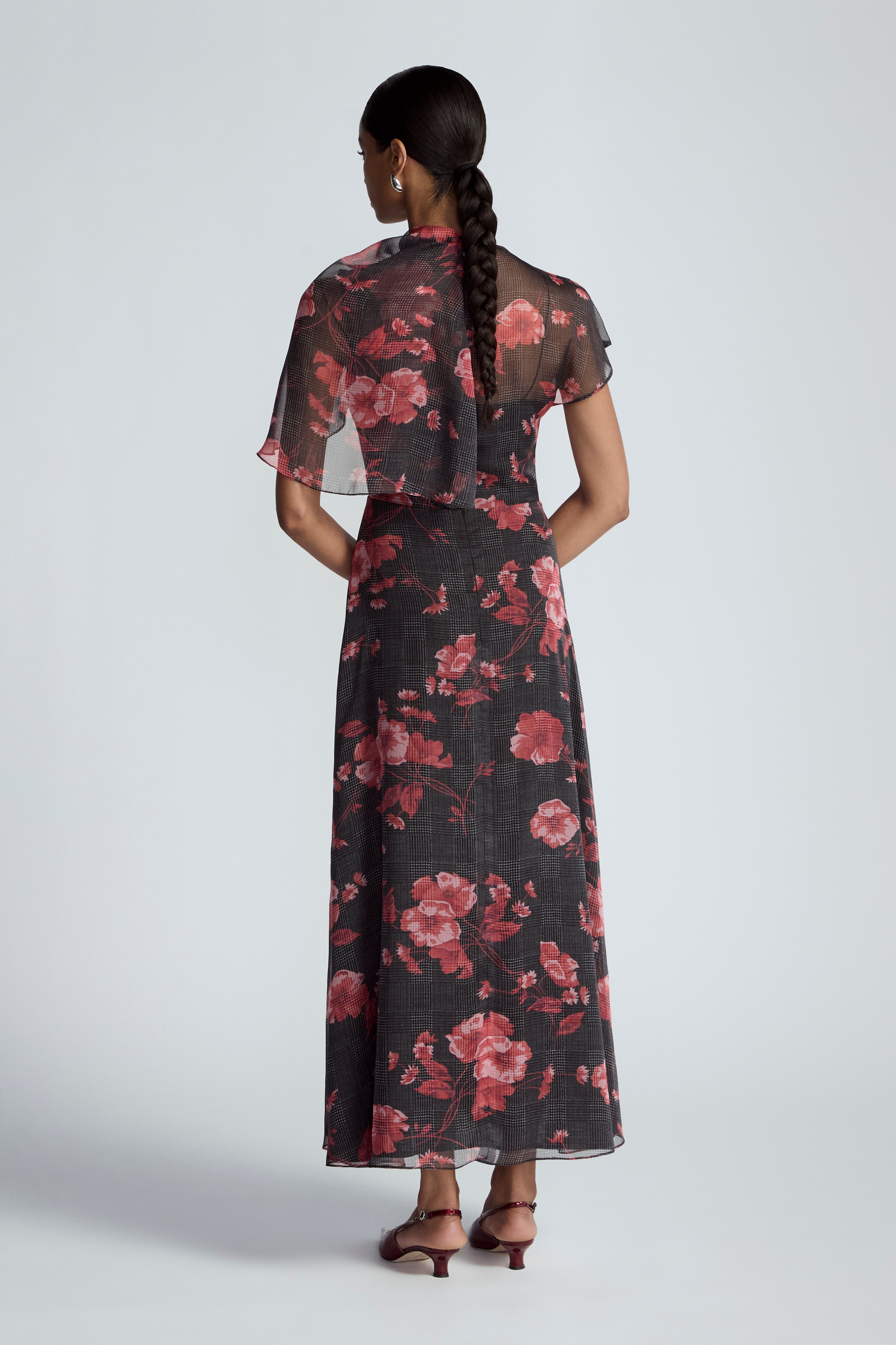 ワンピース rosemuse Pleats floral print dress gray pleats floral print dress – BUNNY APARTMENT