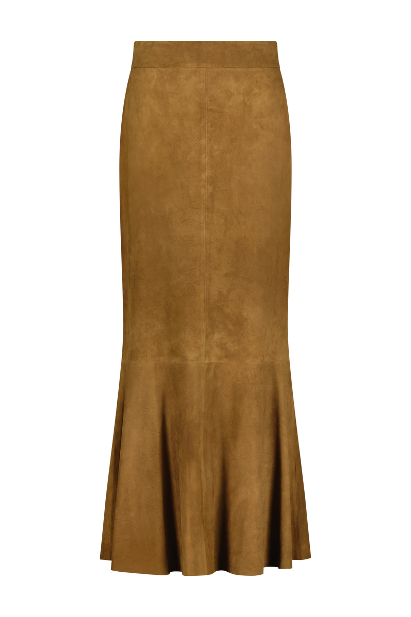 Suede Tulip Skirt
