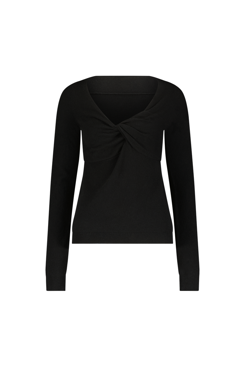Cashmere Knit Knotted Top
