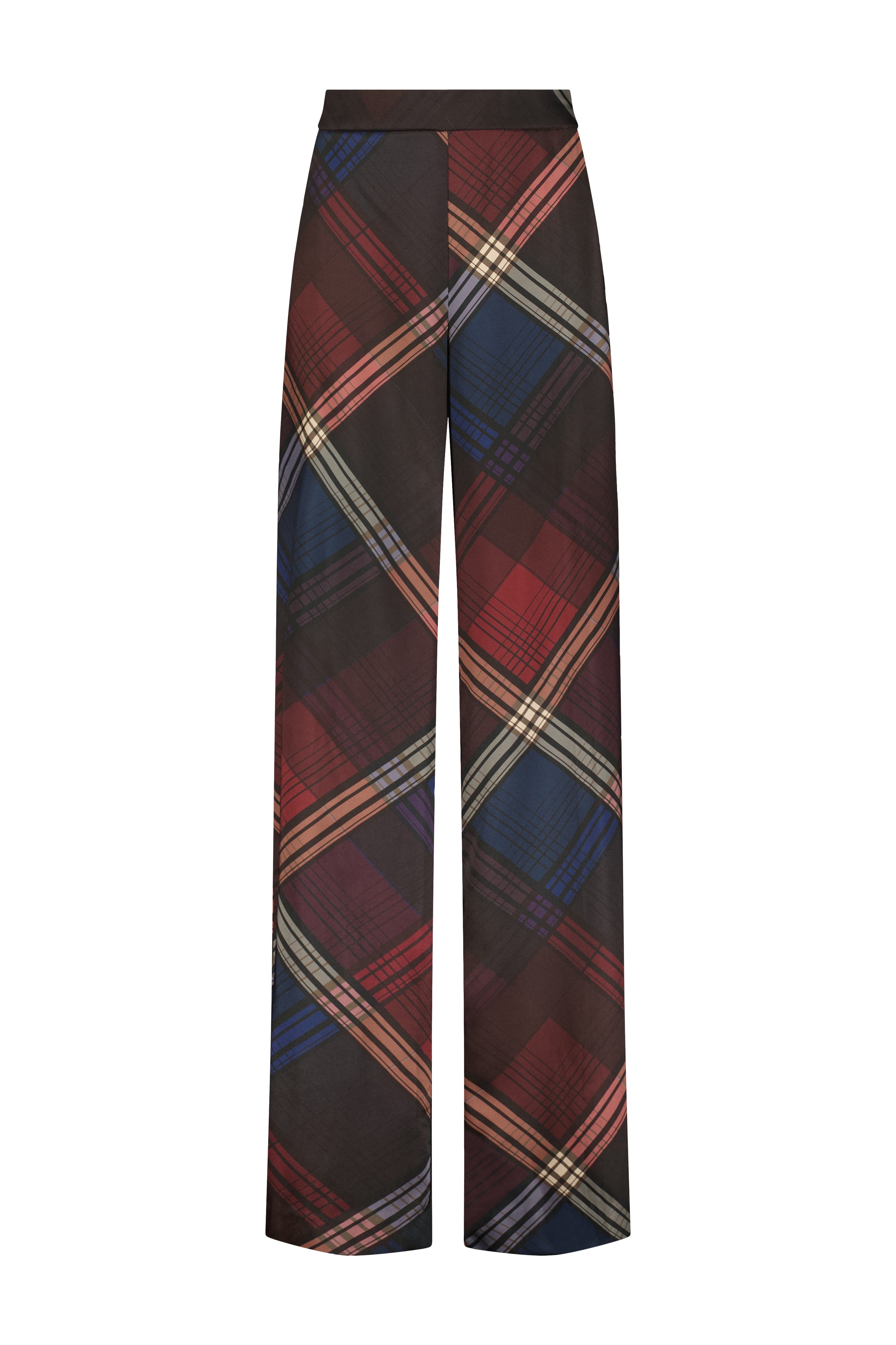 Plaid Satin Sara Pant – Lela Rose