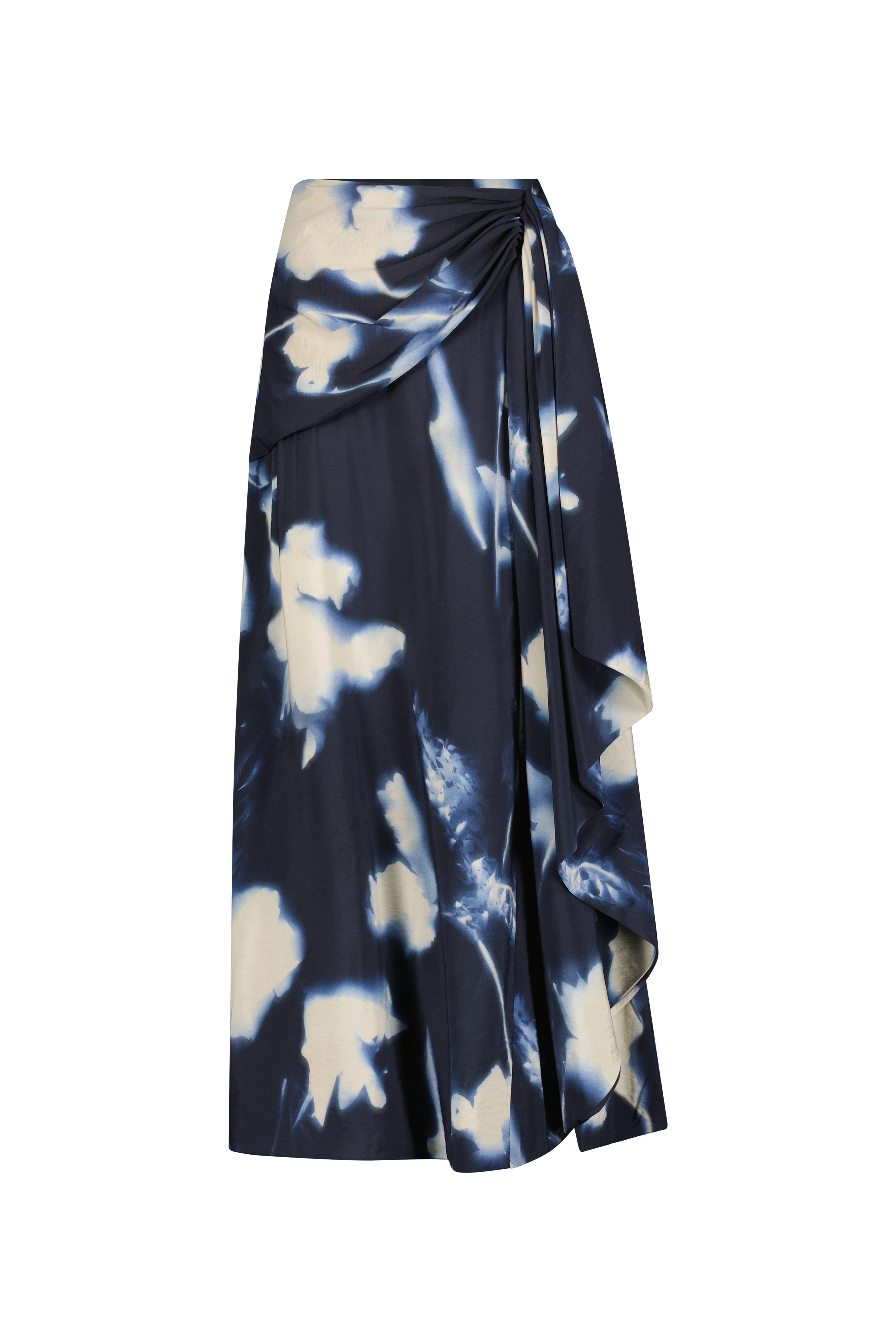 Abstract Floral Crepe Cascade Skirt – Lela Rose