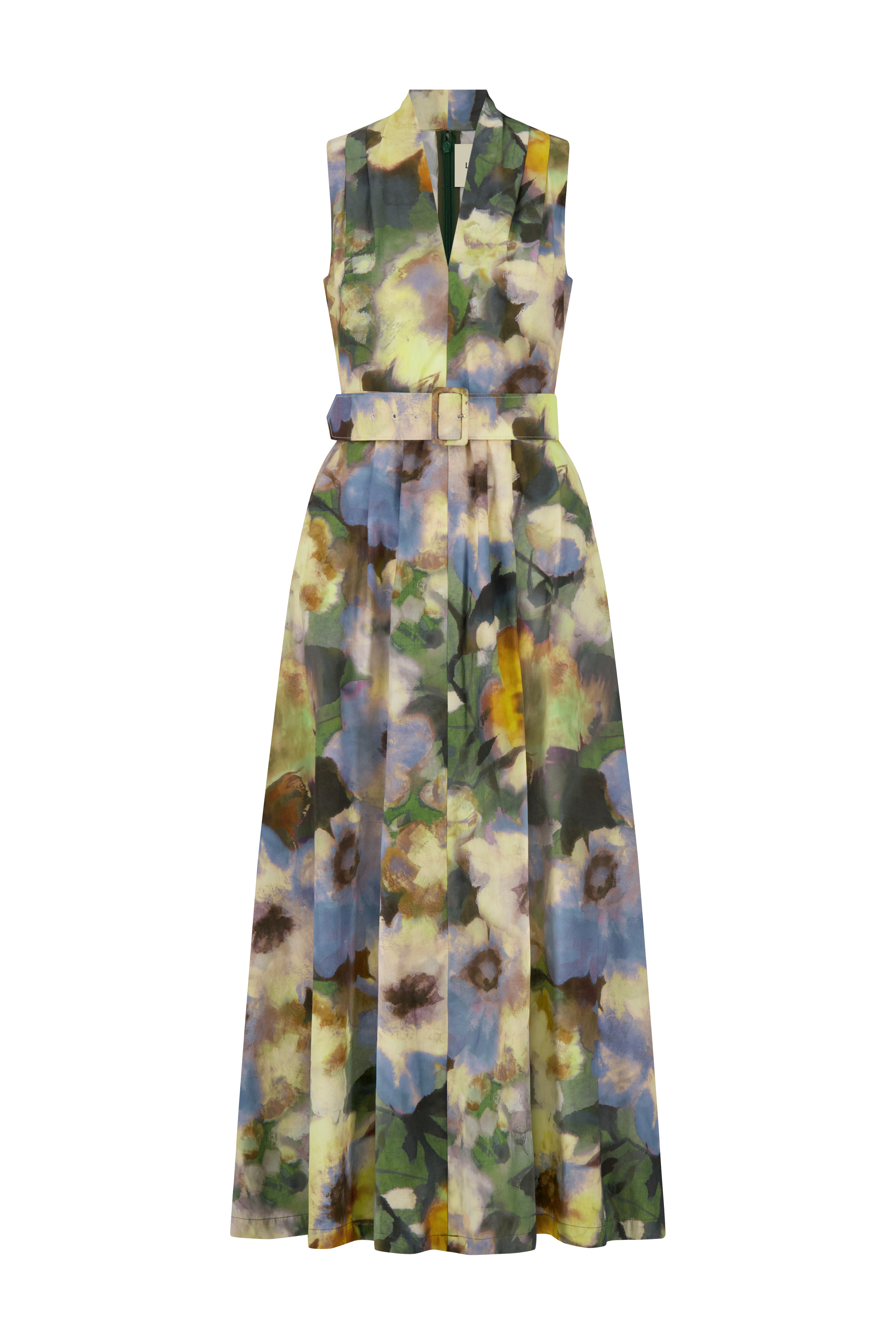 Floral Printed Cotton Margot Dress Cactus Multi / 18 / S269547