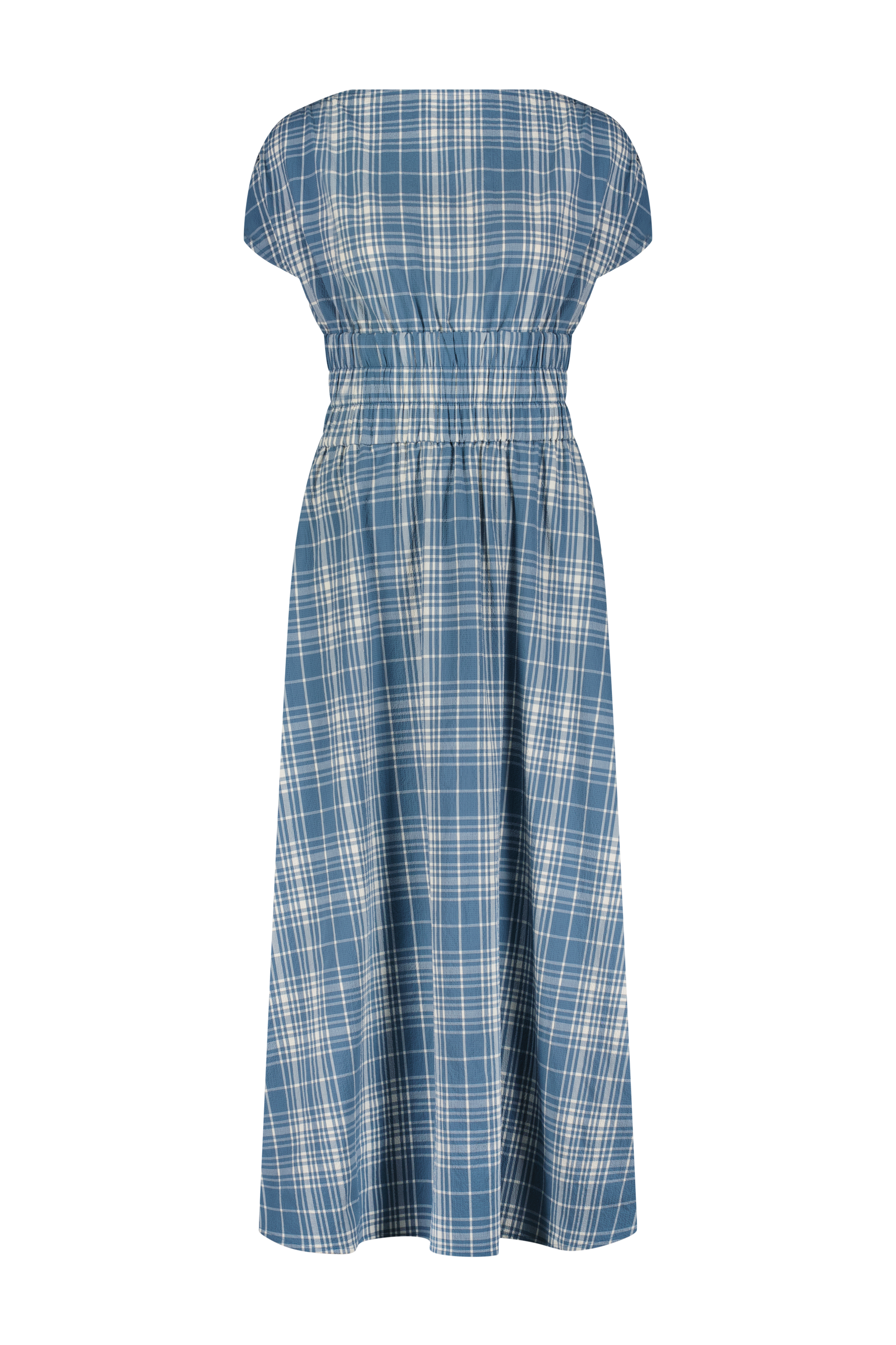 ワンピース RonHerman Checkered Seersucker Lap Dress Plaid Seersucker Midi Dress – Lela Rose