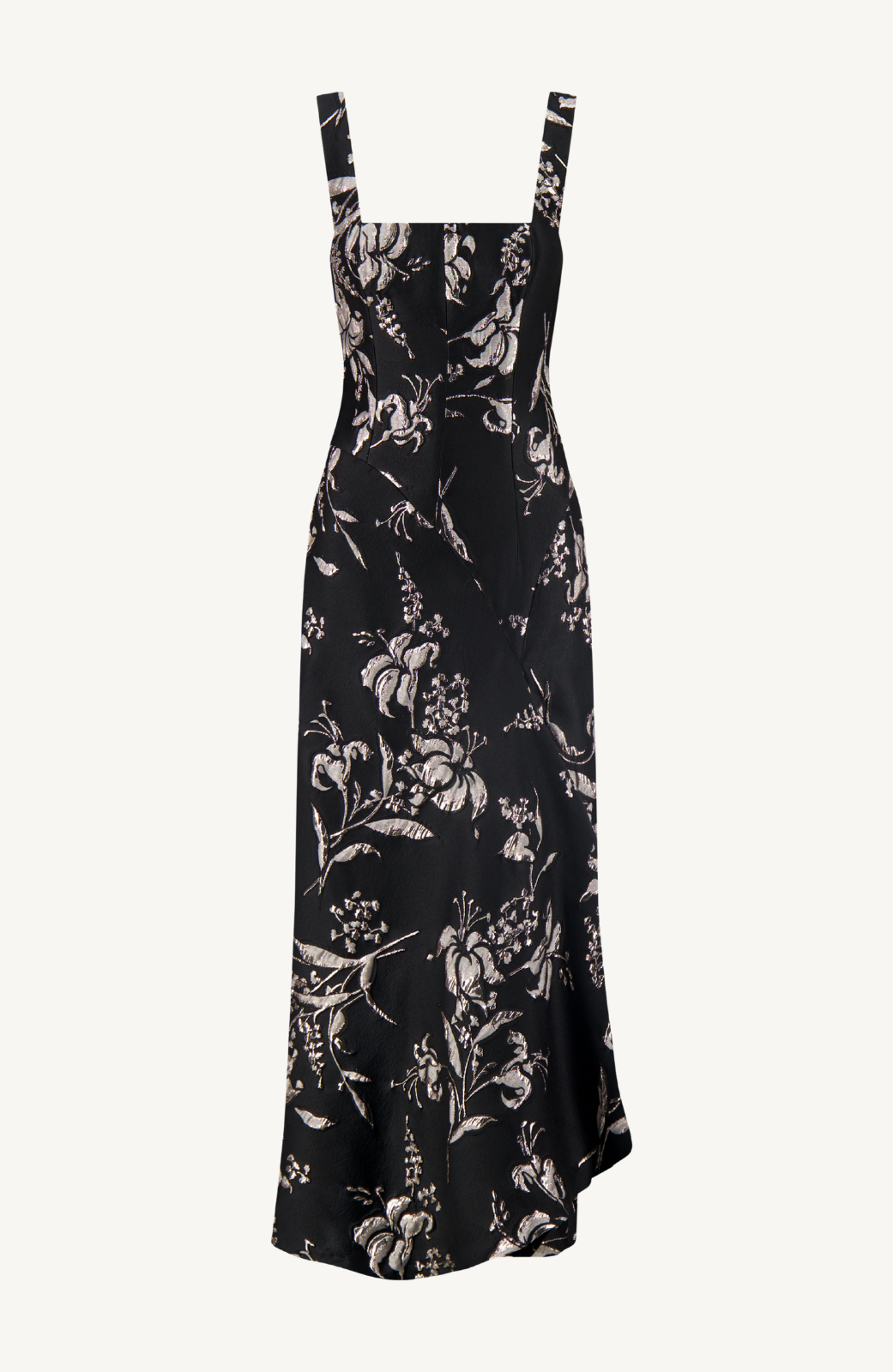 Metallic Floral Jacquard Cascade Dress – Lela Rose