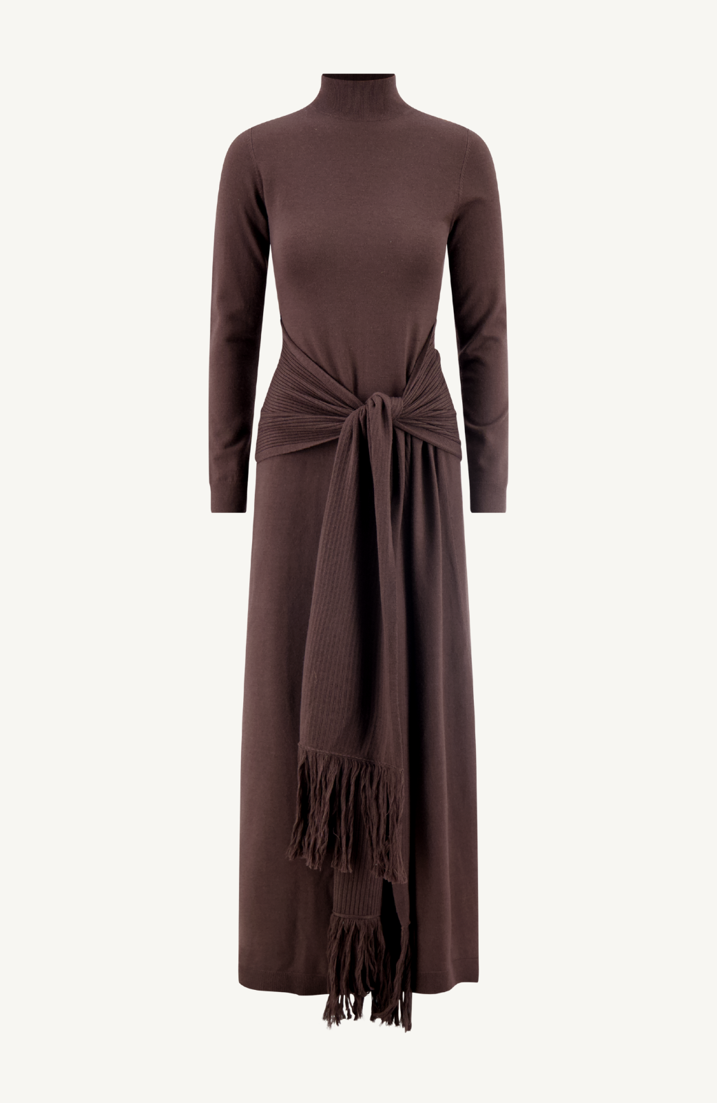 wool wrap dress midi Reiss Mira Wrap-Front Drape Midi Dress With Wool