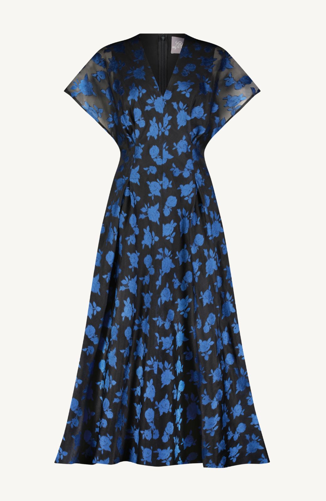Floral Fil Coupe V-Neck A-line Dress – Lela Rose