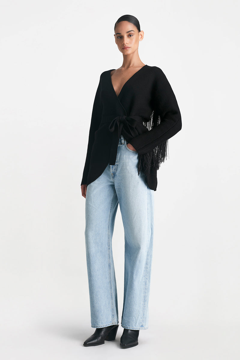 Fringe Back Cardigan