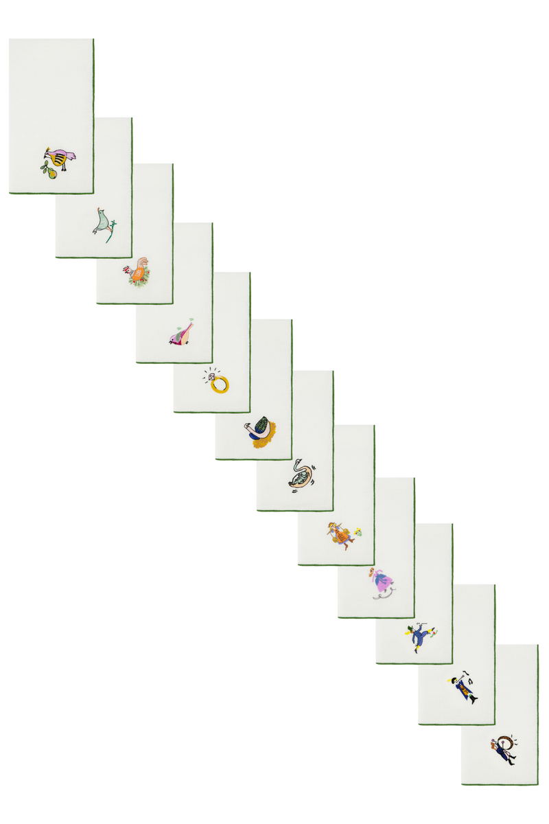 12 Days of Christmas Napkins