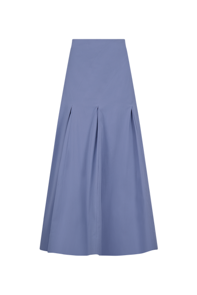 Cotton Poplin Seam Detail Skirt
