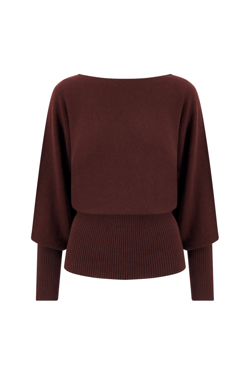 Cashmere Knit Dolman Top