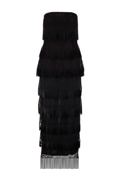 Macrame Lace Column Dress