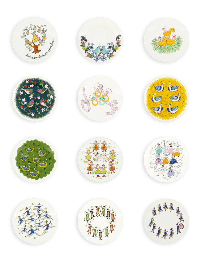 12 Days of Christmas Plates