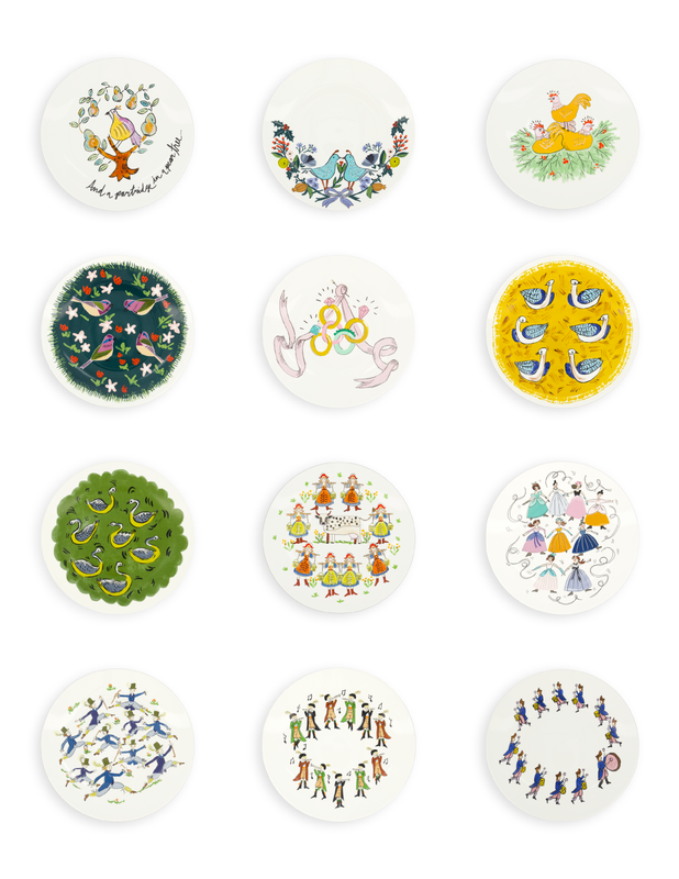 12 Days of Christmas Plates