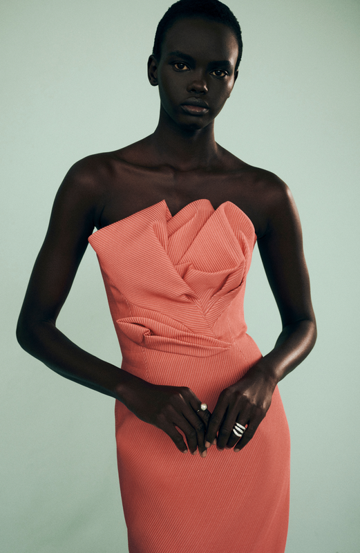 Textured Satin Draped Tulip Sheath