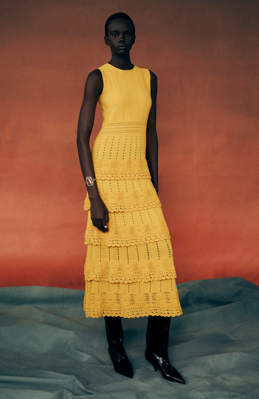 Crochet Ruffle Knit Sleeveless Piper Dress