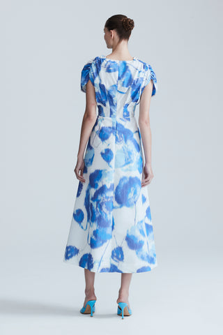 Warp Print Chine Isabel Dress