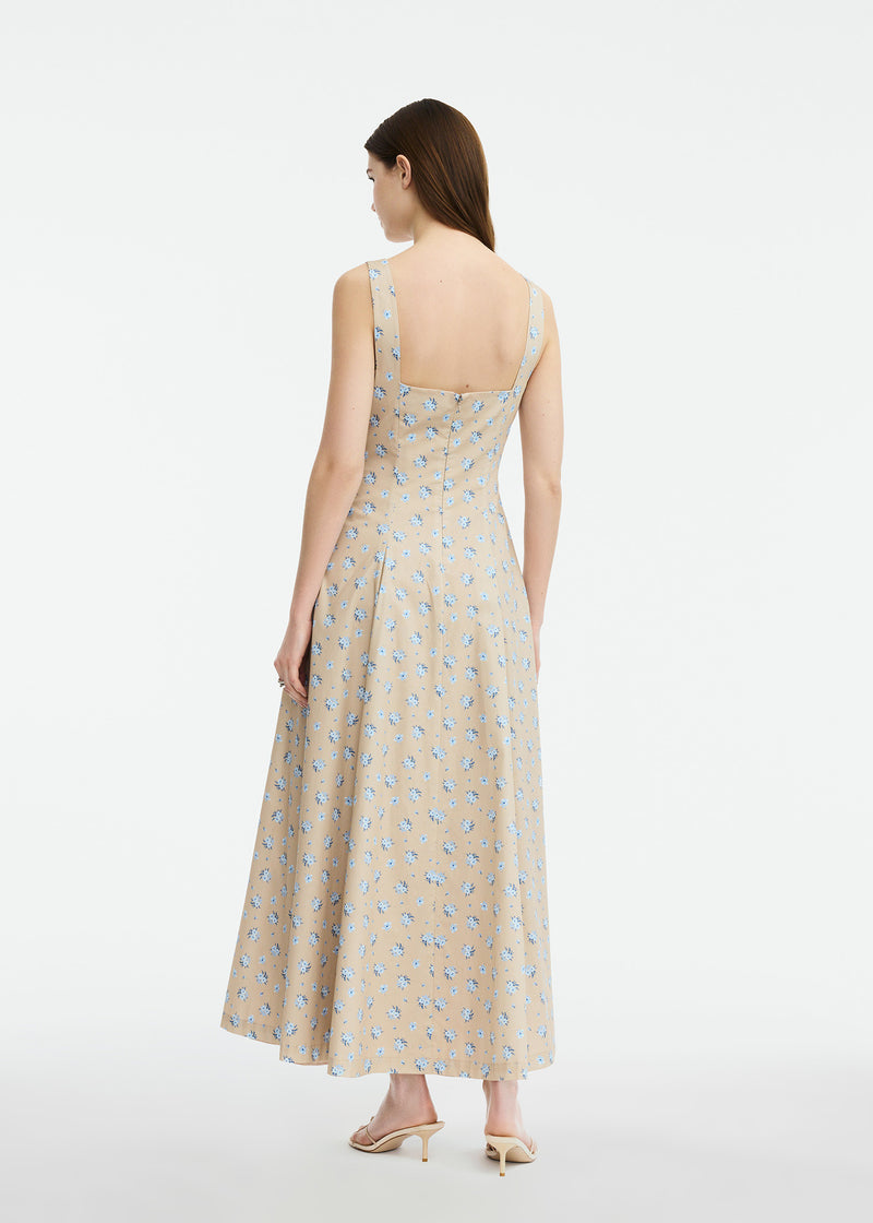 Floral Printed Cotton Caitlin Dress