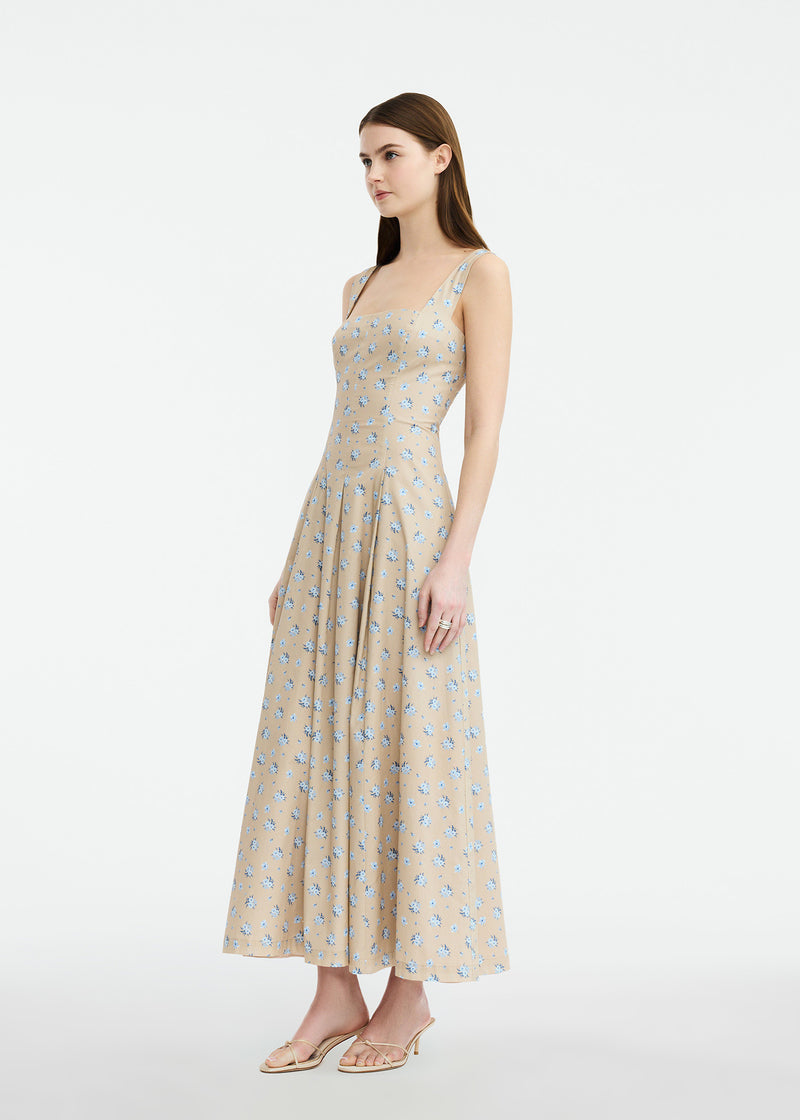 Floral Printed Cotton Caitlin Dress