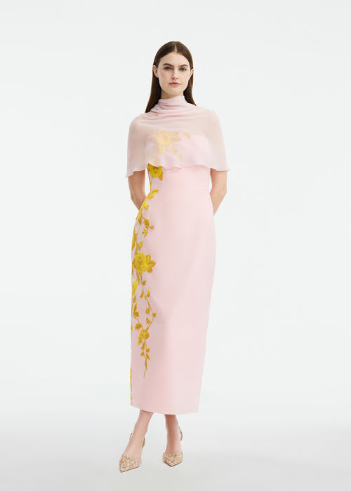 Silk Chiffon Capelet