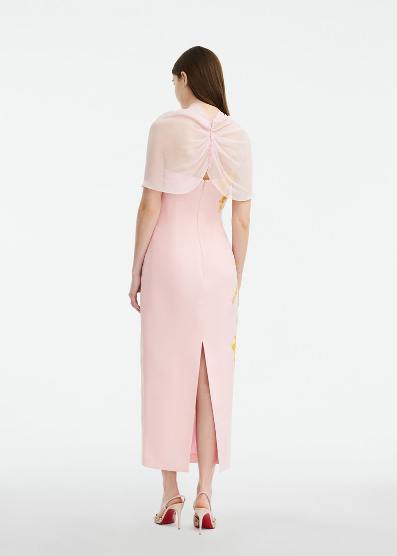 Silk Chiffon Capelet