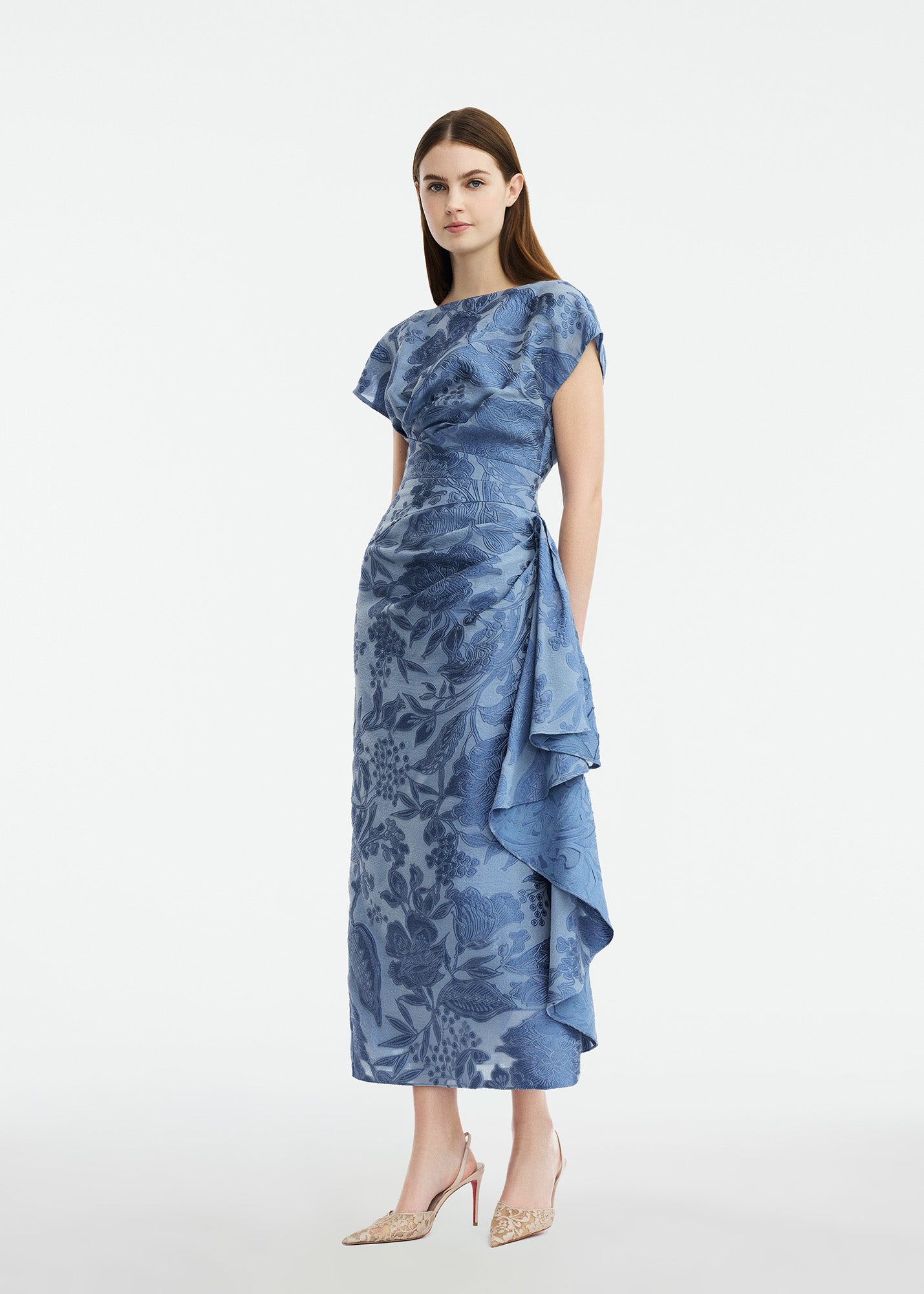 Floral Fil Coupe Sleeveless A-Line Dress – Lela Rose