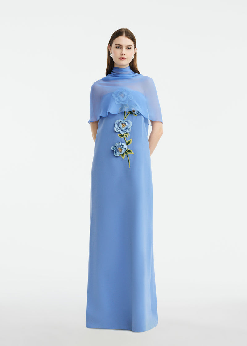 Silk Chiffon Capelet