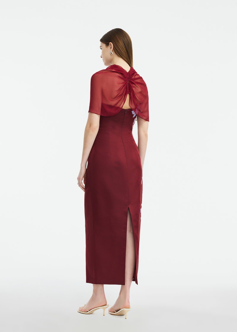 Silk Chiffon Capelet