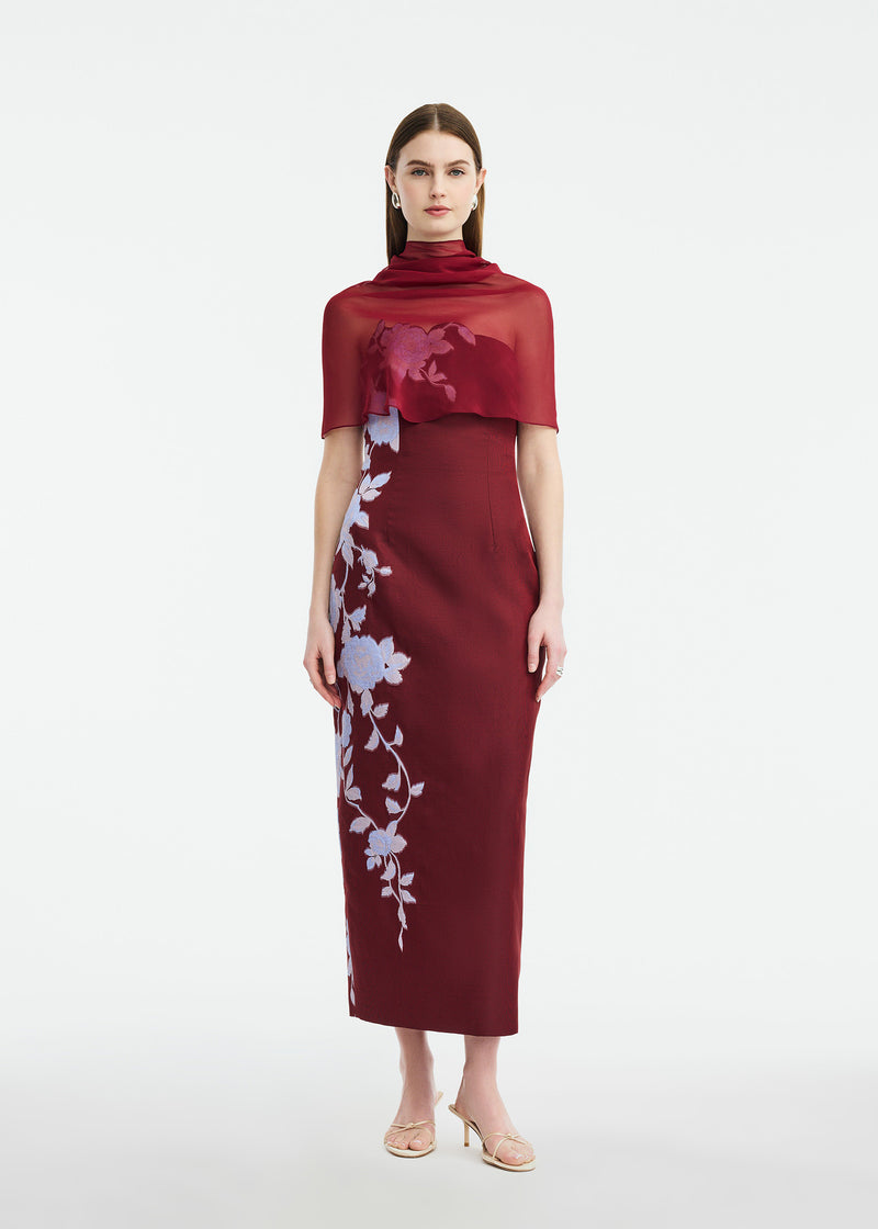 Silk Chiffon Capelet
