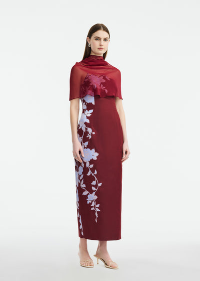 Silk Chiffon Capelet