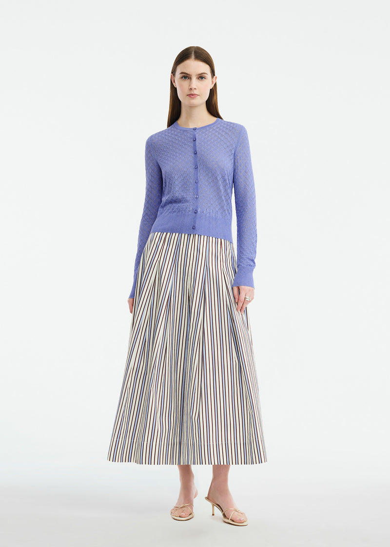 Pointelle Knit Cardigan