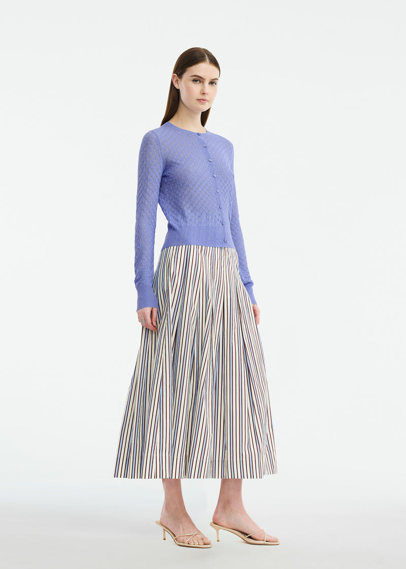 Pointelle Knit Cardigan