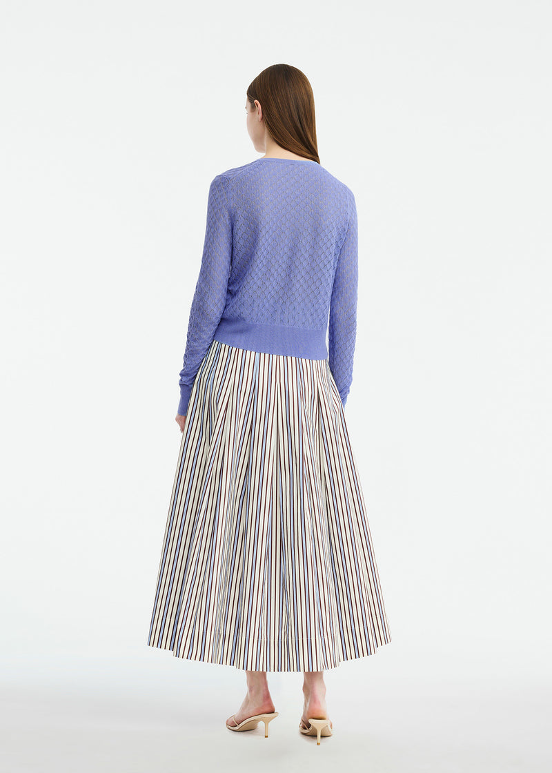 Pointelle Knit Cardigan