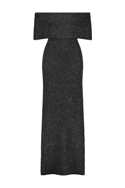 Sequin Knit Cuff Gown