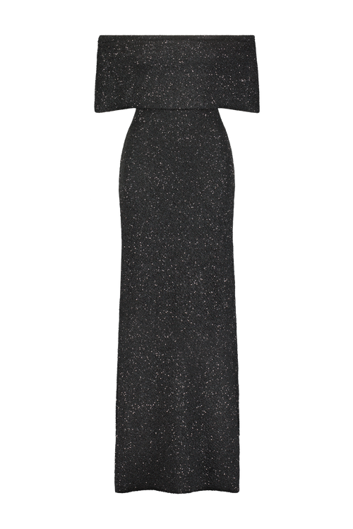 Sequin Knit Cuff Gown