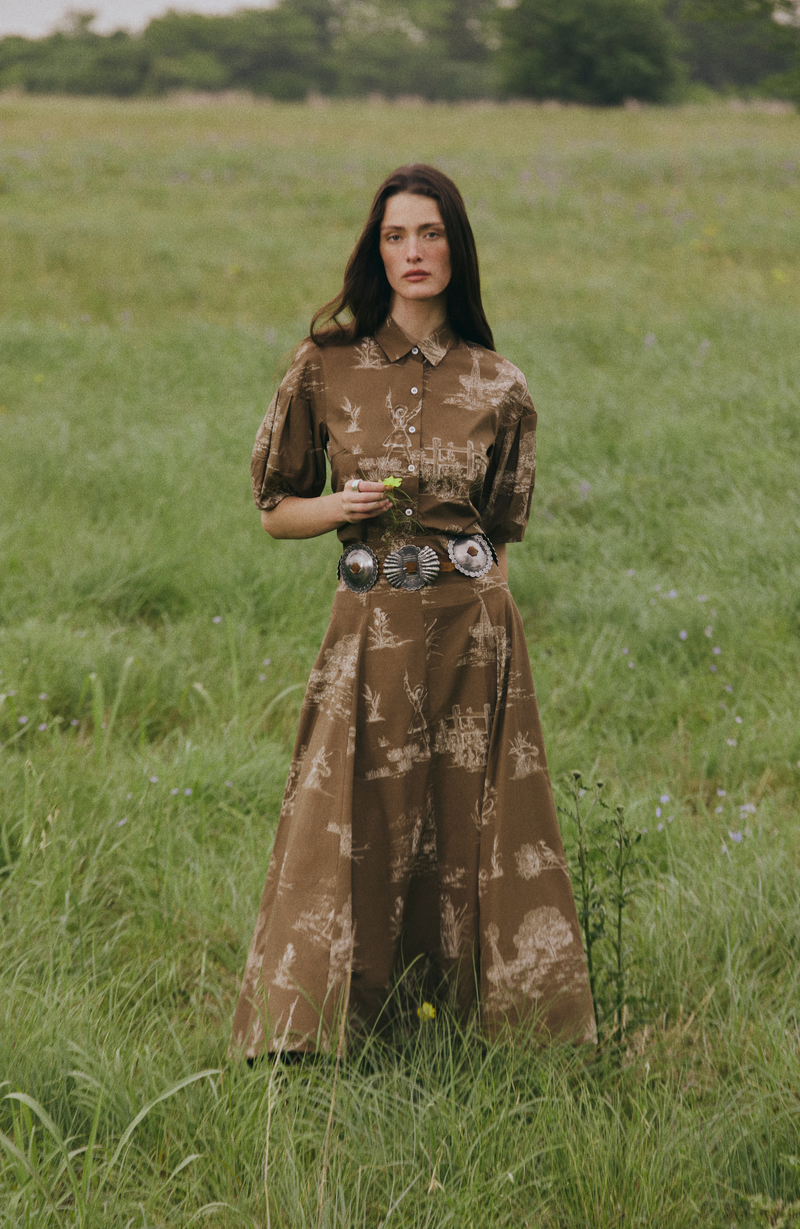 Reyrosa Cotton Parker Skirt