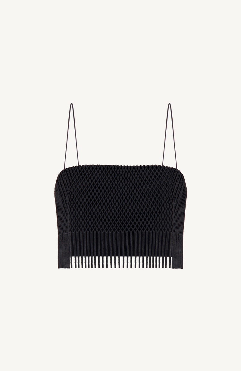 Macramé Lace Cropped Top