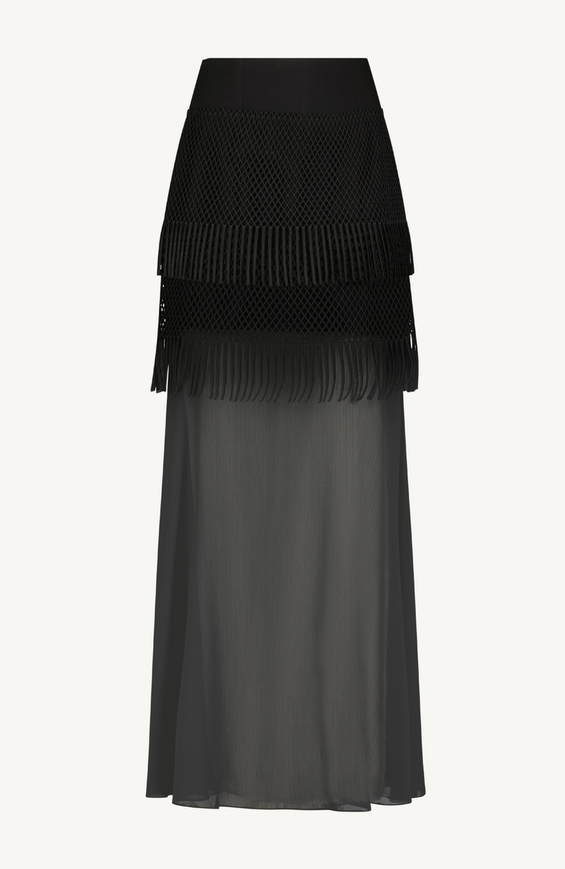 Macramé Lace Maxi Skirt