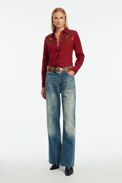Thread Embroidery Shirt